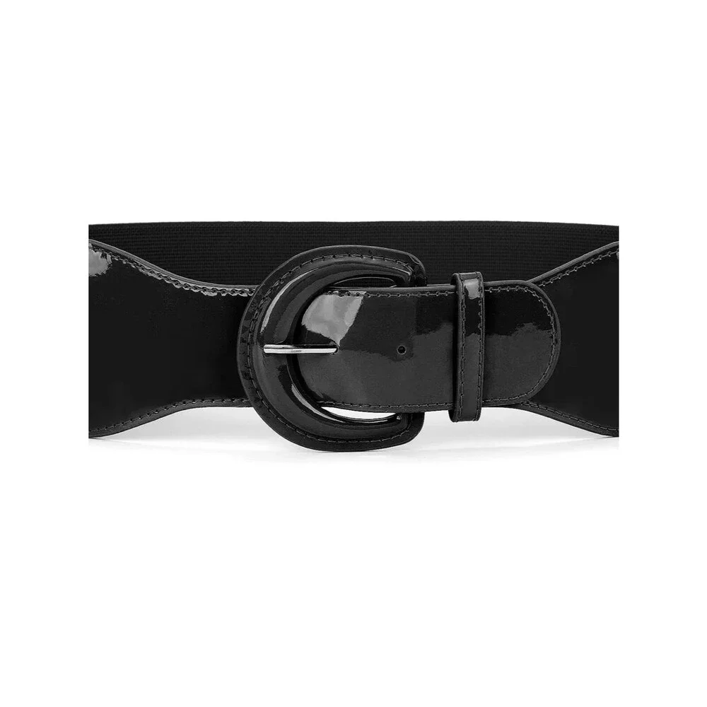 Wide elastic belt